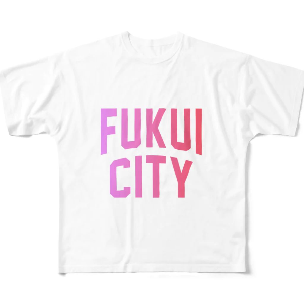 JIMOTOE Wear Local Japanの福井市 FUKUI CITY All-Over Print T-Shirt