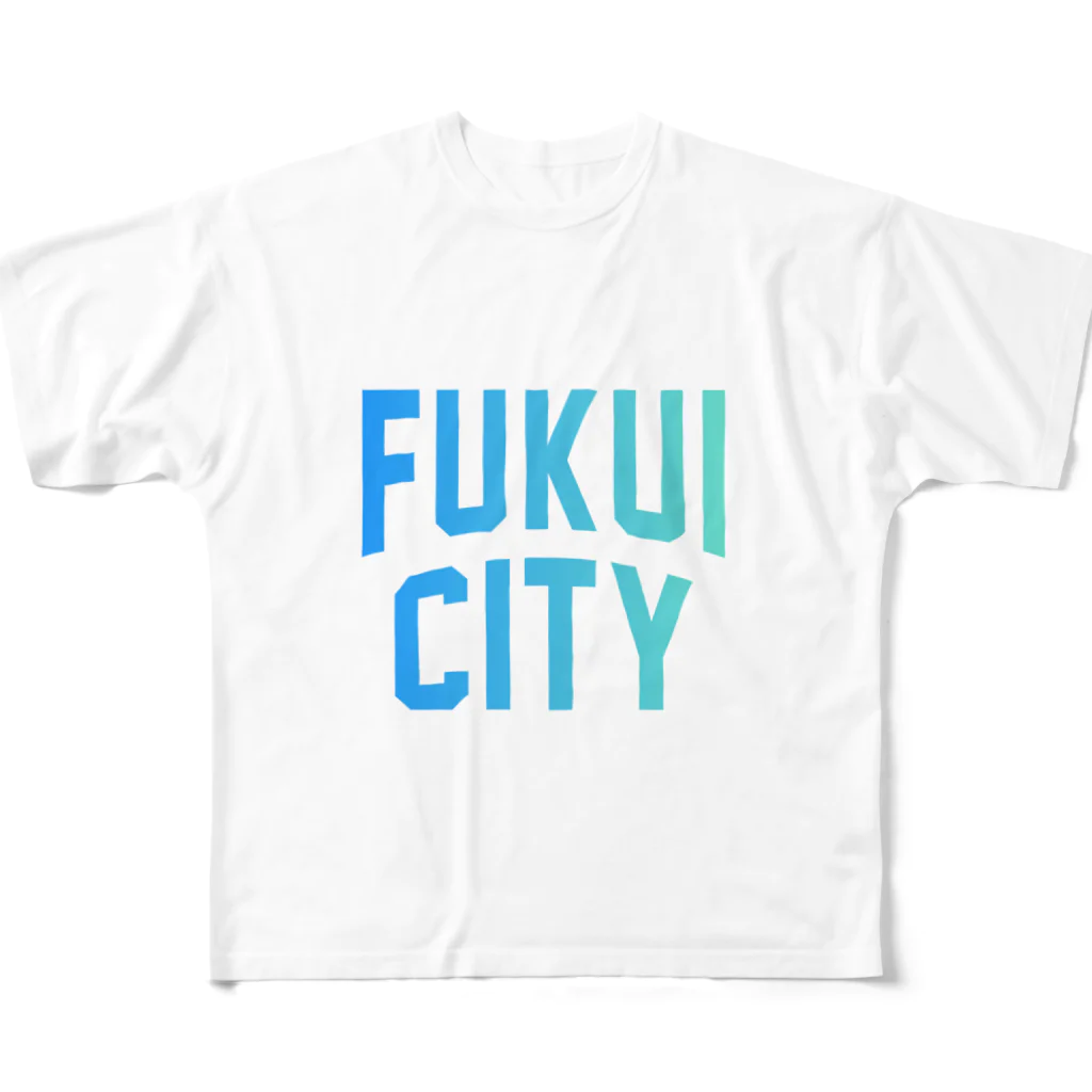 JIMOTOE Wear Local Japanの福井市 FUKUI CITY All-Over Print T-Shirt