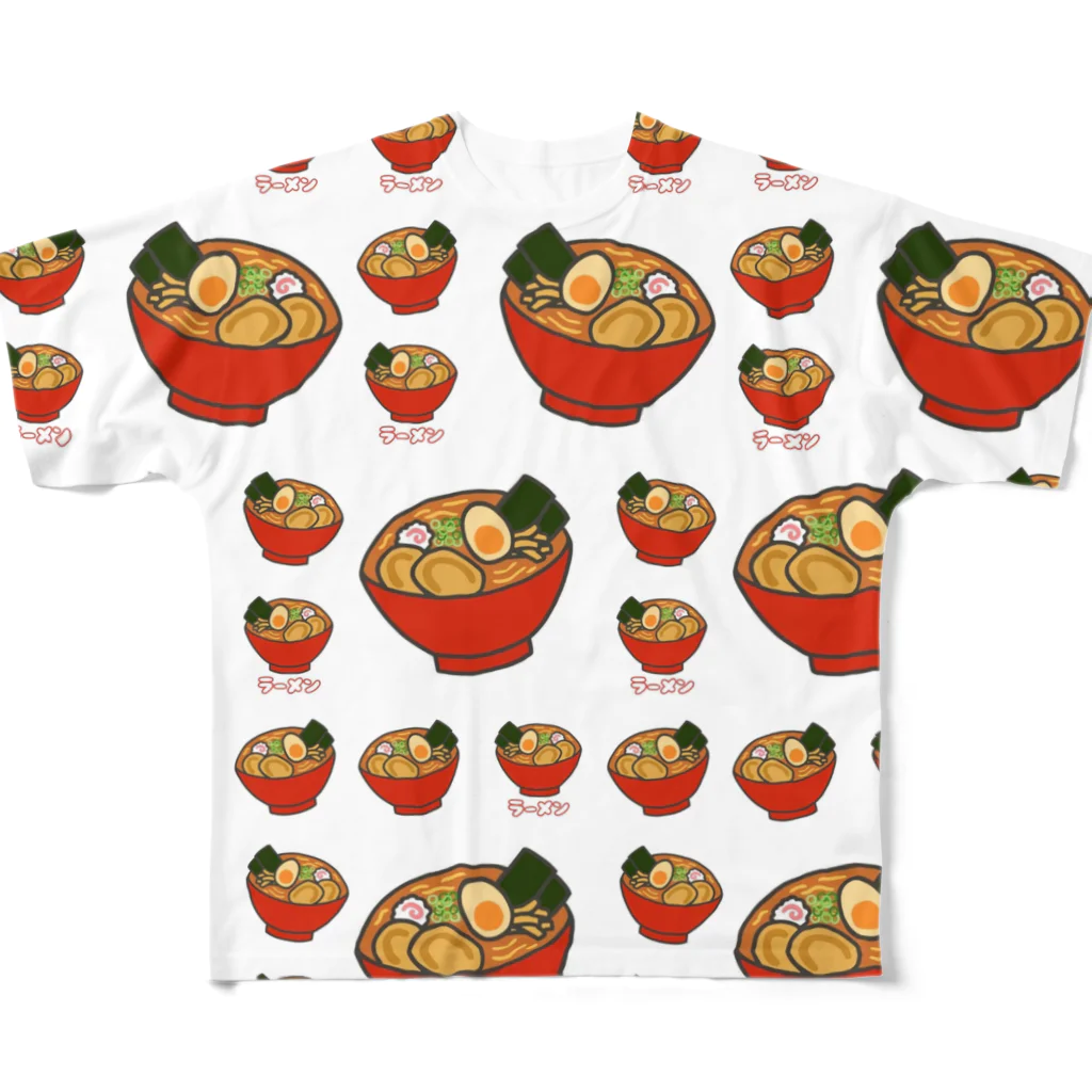 ムエックネのラーメン All-Over Print T-Shirt