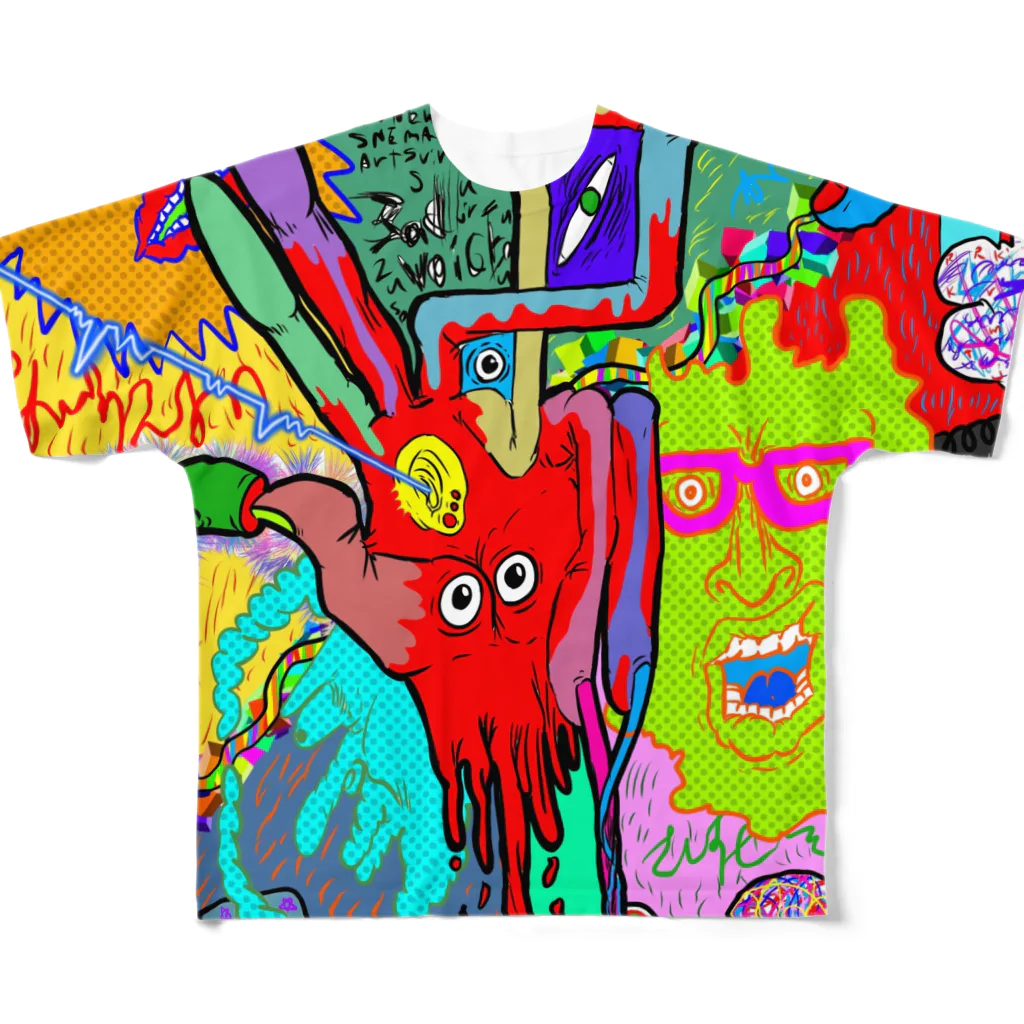 JIROの1点物！オテテ All-Over Print T-Shirt