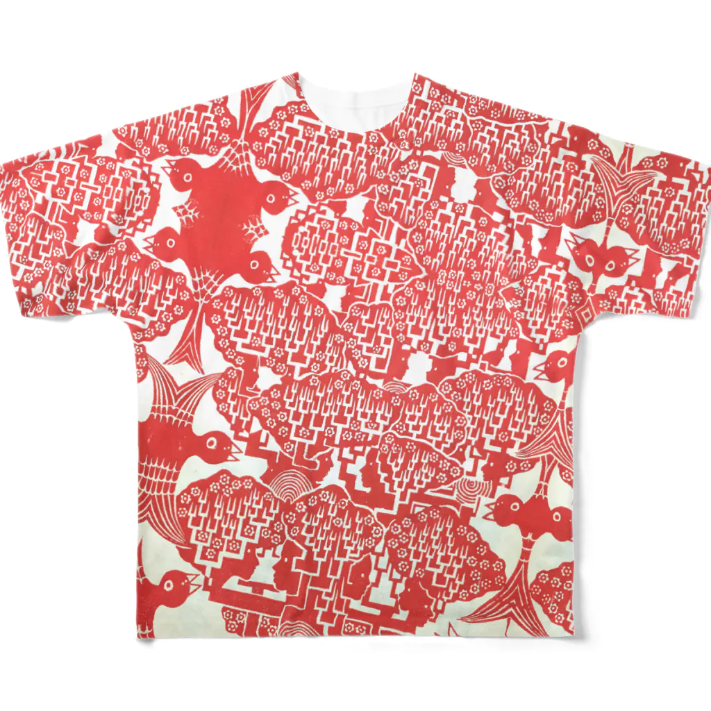 majiodesignの鳥樹顔T All-Over Print T-Shirt