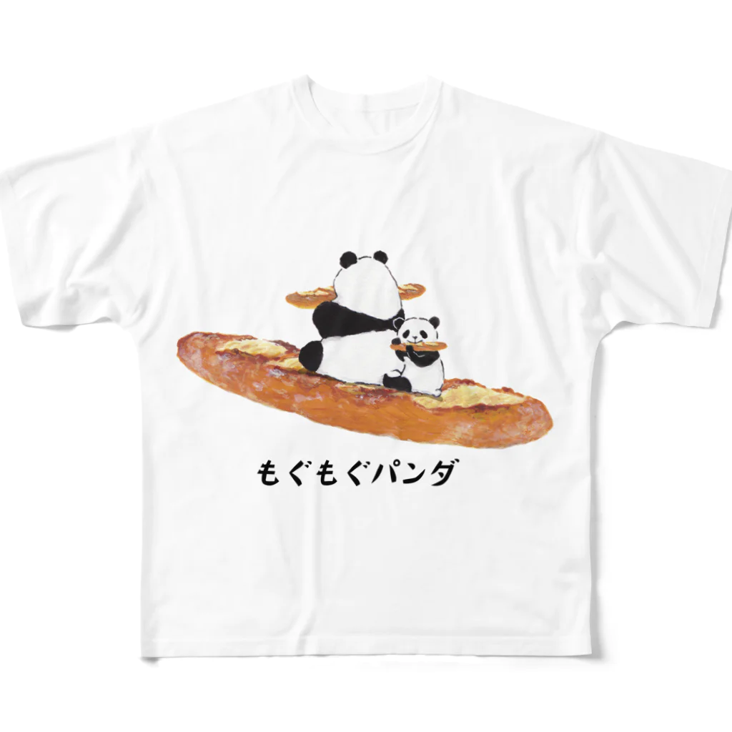 fig-treeのもぐもぐパンダ フルグラフィックTシャツ