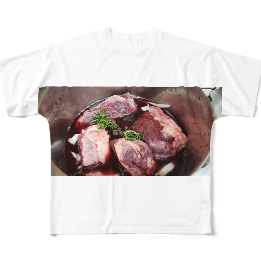 料理するよの肉い奴 フルグラフィックTシャツ