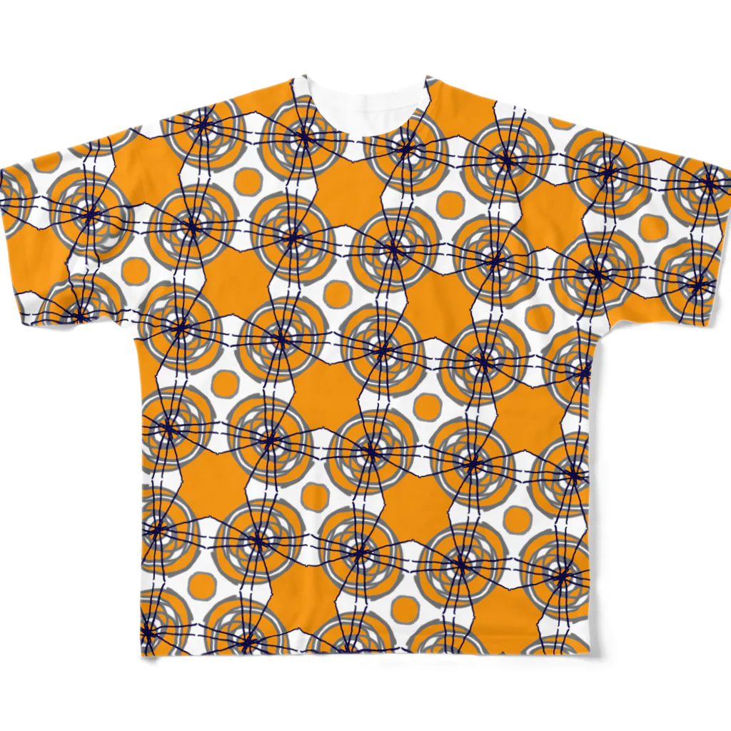 ＳＮの包み紙オレンジ灰 All-Over Print T-Shirt