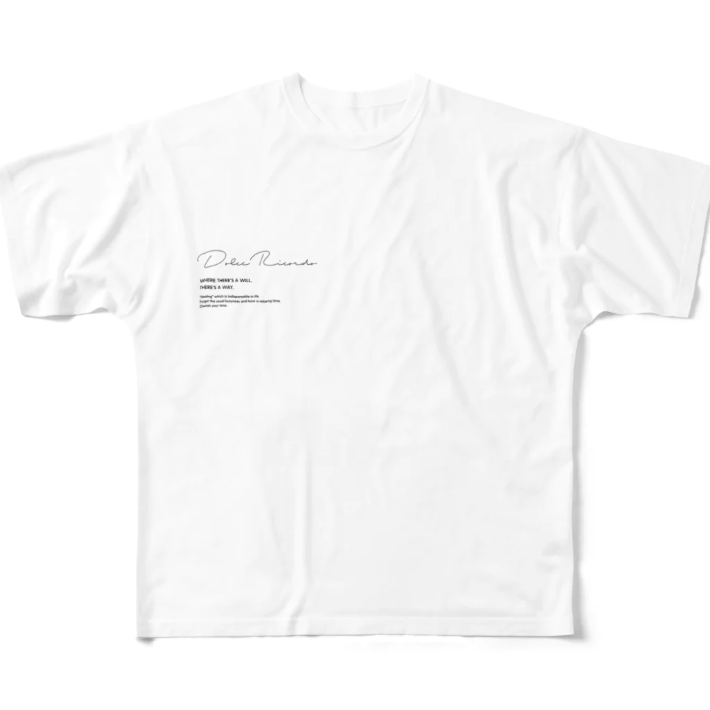 シンプル好きのグッズのお店 のDolce Ricordo 2 All-Over Print T-Shirt