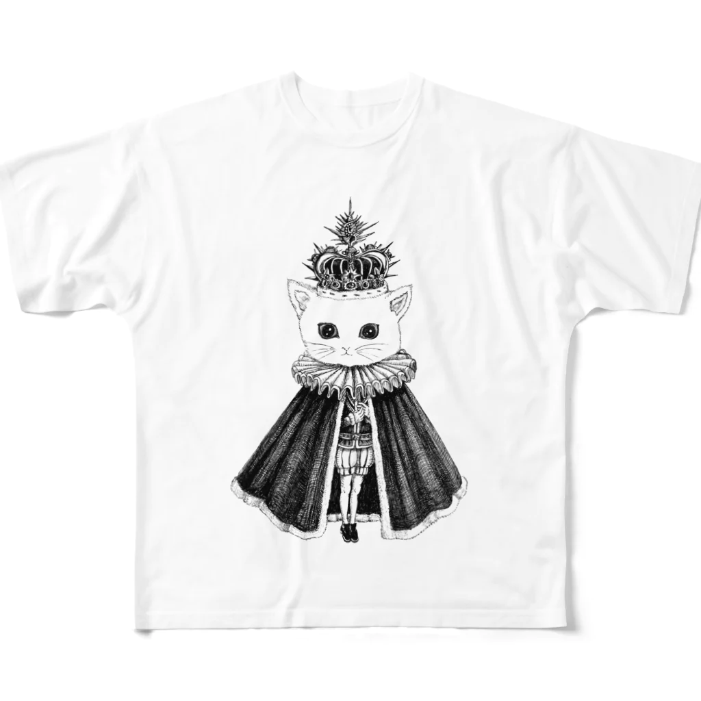 油絵描きの小物売り場の猫かぶり王子 フルグラフィックTシャツ