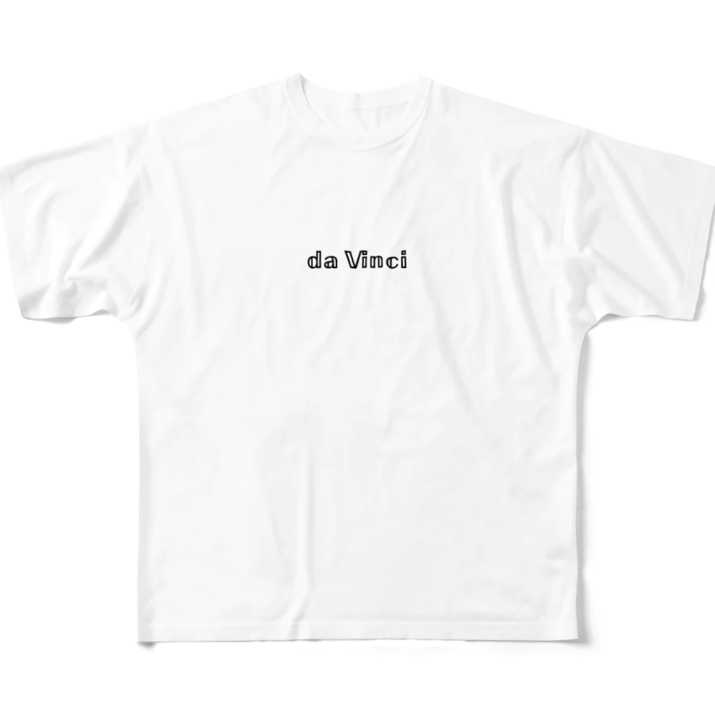 𝕃𝕖𝕠𝕟𝕒𝕣𝕕𝕠 𝕕𝕒 𝕍𝕚𝕟𝕔𝕚のda vinci フルグラフィックTシャツ