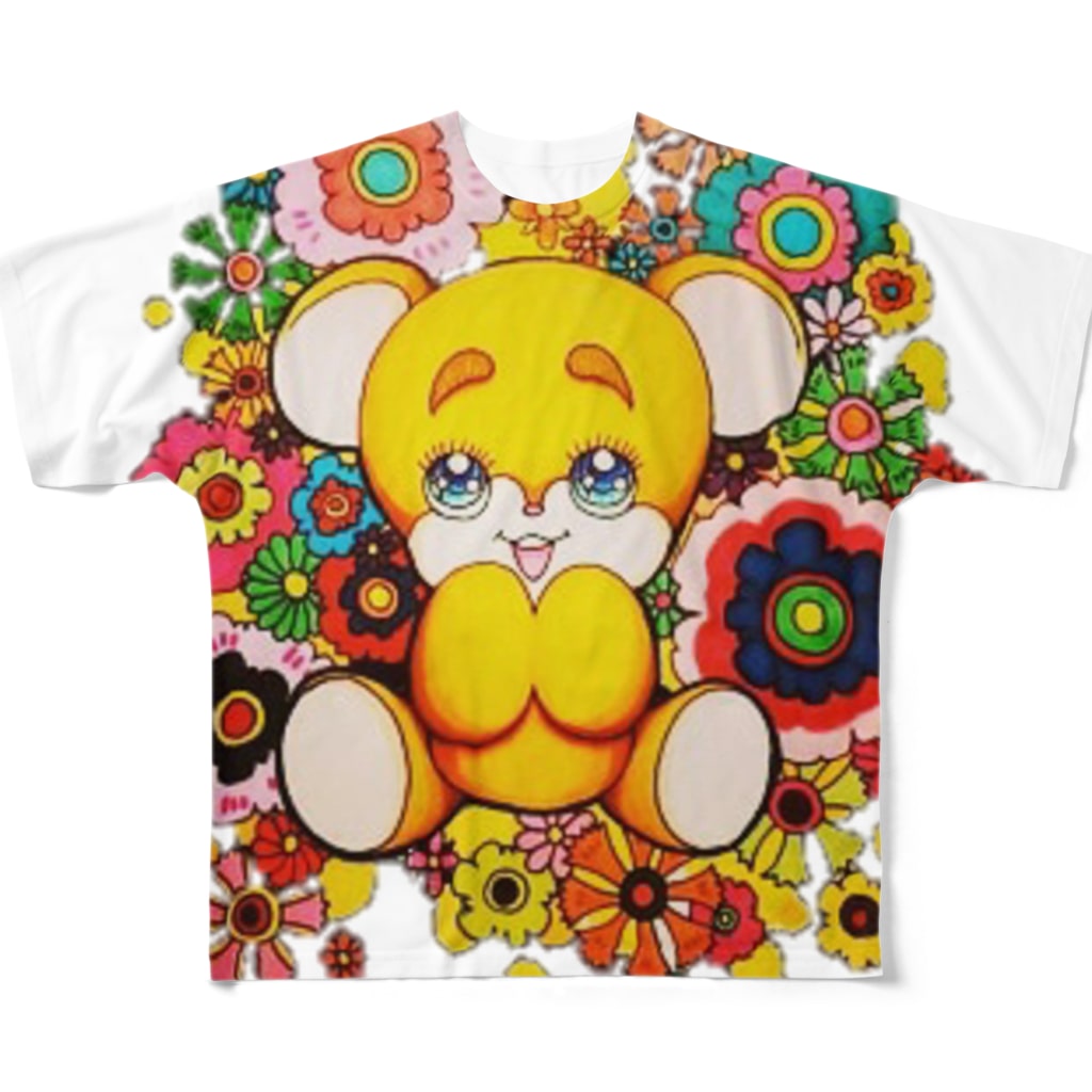 マリホノDesignのLilyblue ベアーグッズ All-Over Print T-Shirt