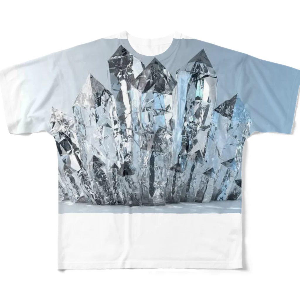 ya-pyの水晶　クリスタル All-Over Print T-Shirt