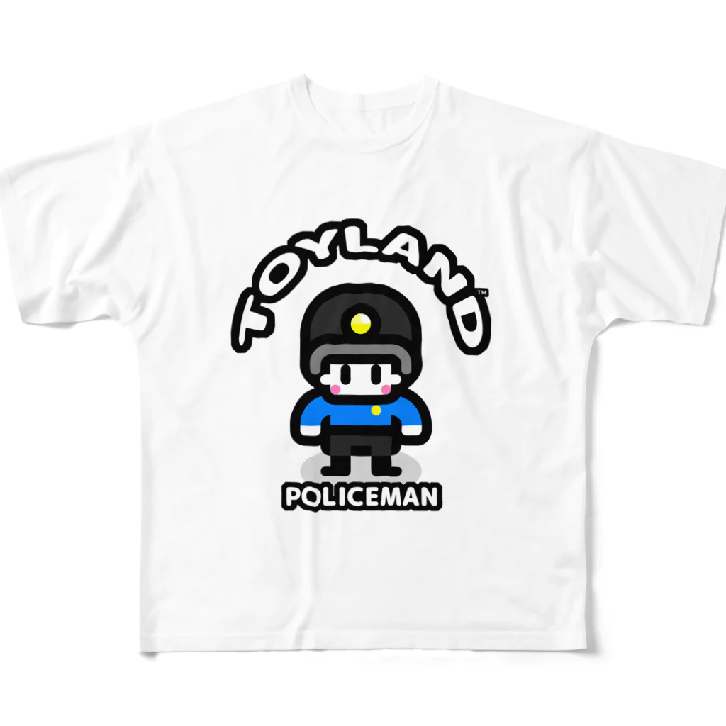 カワイイ オシャレ ポップ な TOYLANDのカワイイ ポップ な おまわりさん All-Over Print T-Shirt