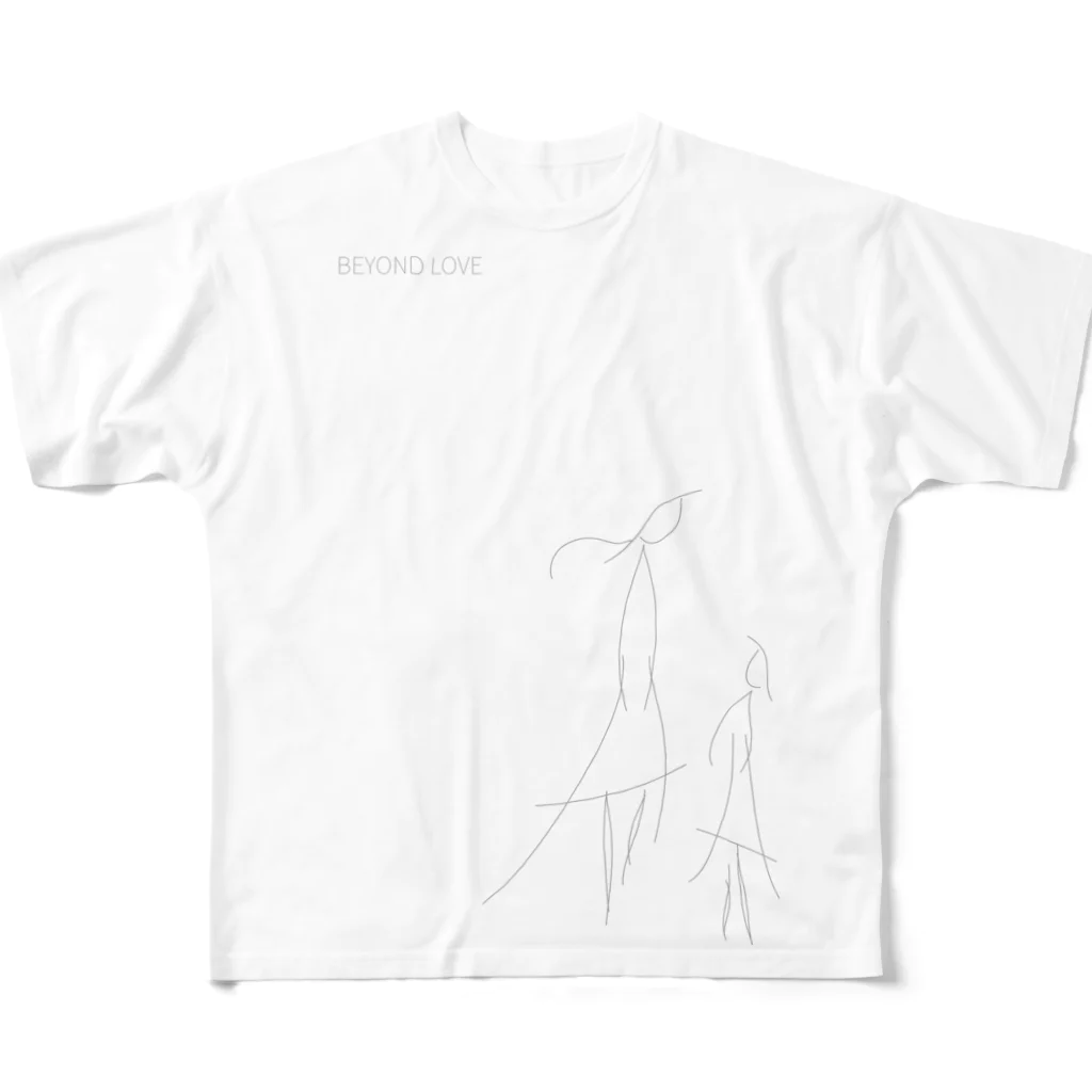 monochromeH2のBEYOND LOVE フルグラフィックTシャツ