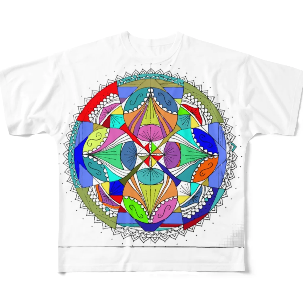 おすしの部屋のくいしんぼ曼陀羅① All-Over Print T-Shirt