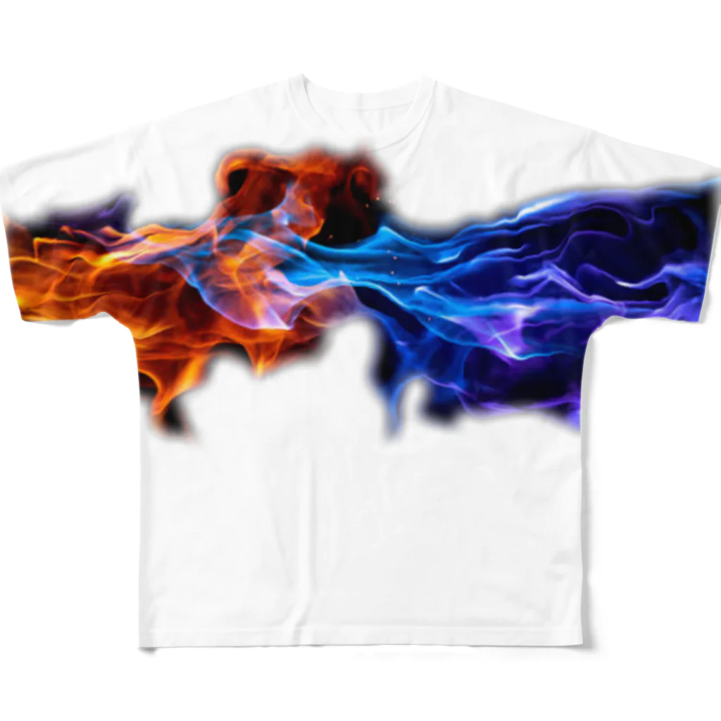 平凡JKの炎 All-Over Print T-Shirt