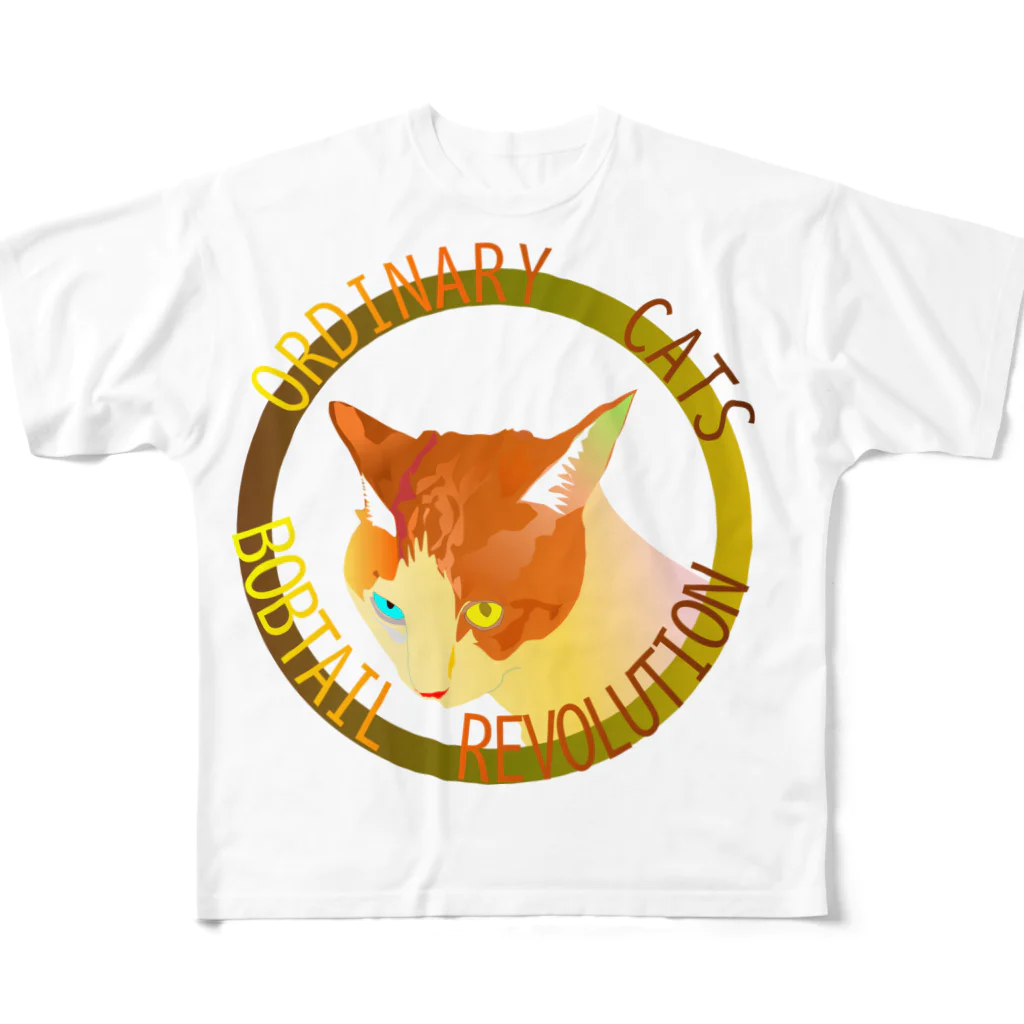 『NG （Niche・Gate）』ニッチゲート-- IN SUZURIのOrdinary Cats04h.t.(秋) All-Over Print T-Shirt