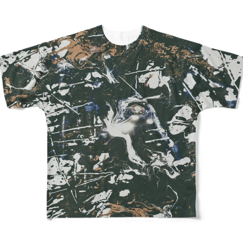 兎派のpaint_02_natural All-Over Print T-Shirt