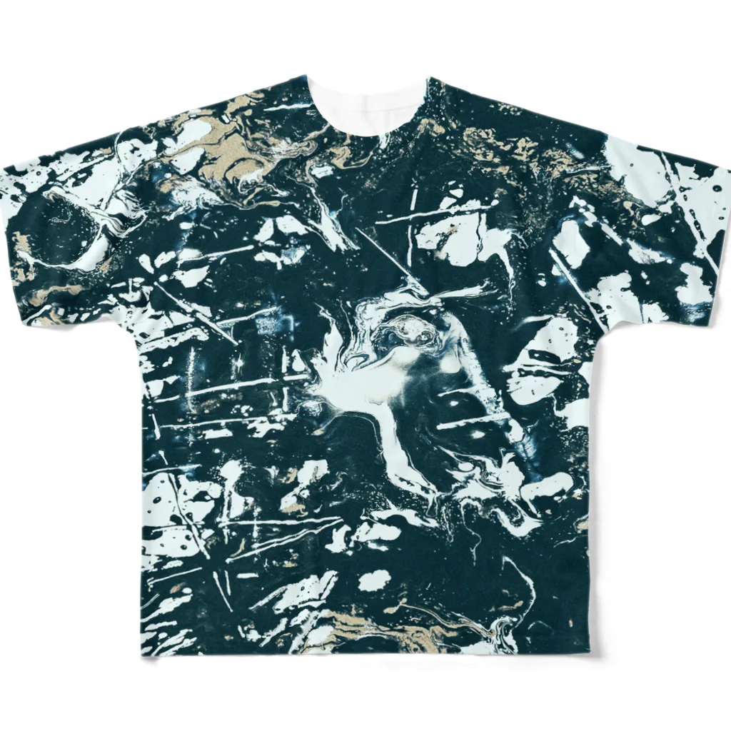 兎派のpaint_02_dark All-Over Print T-Shirt