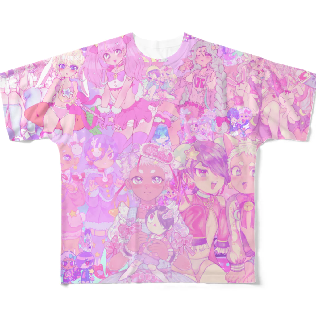 niyori Shopの桃色地獄 All-Over Print T-Shirt