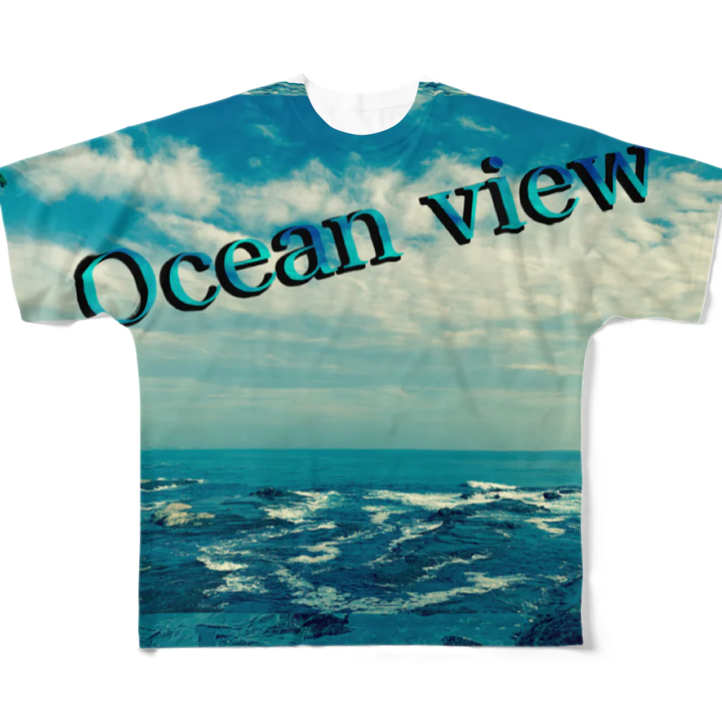 ゆひるにのocean view  オーシャンビュー フルグラフィックTシャツ