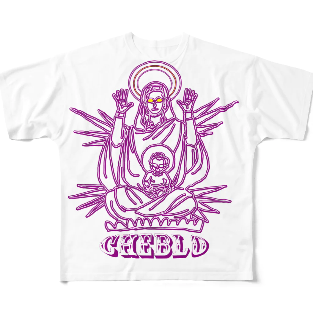 CHEBLOのCHEBGOD　 フルグラフィックTシャツ