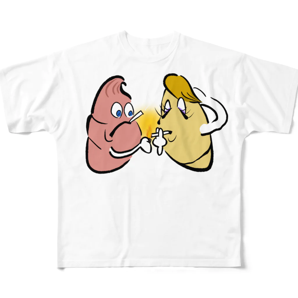buri/ぶりのスモコミTシャツ All-Over Print T-Shirt