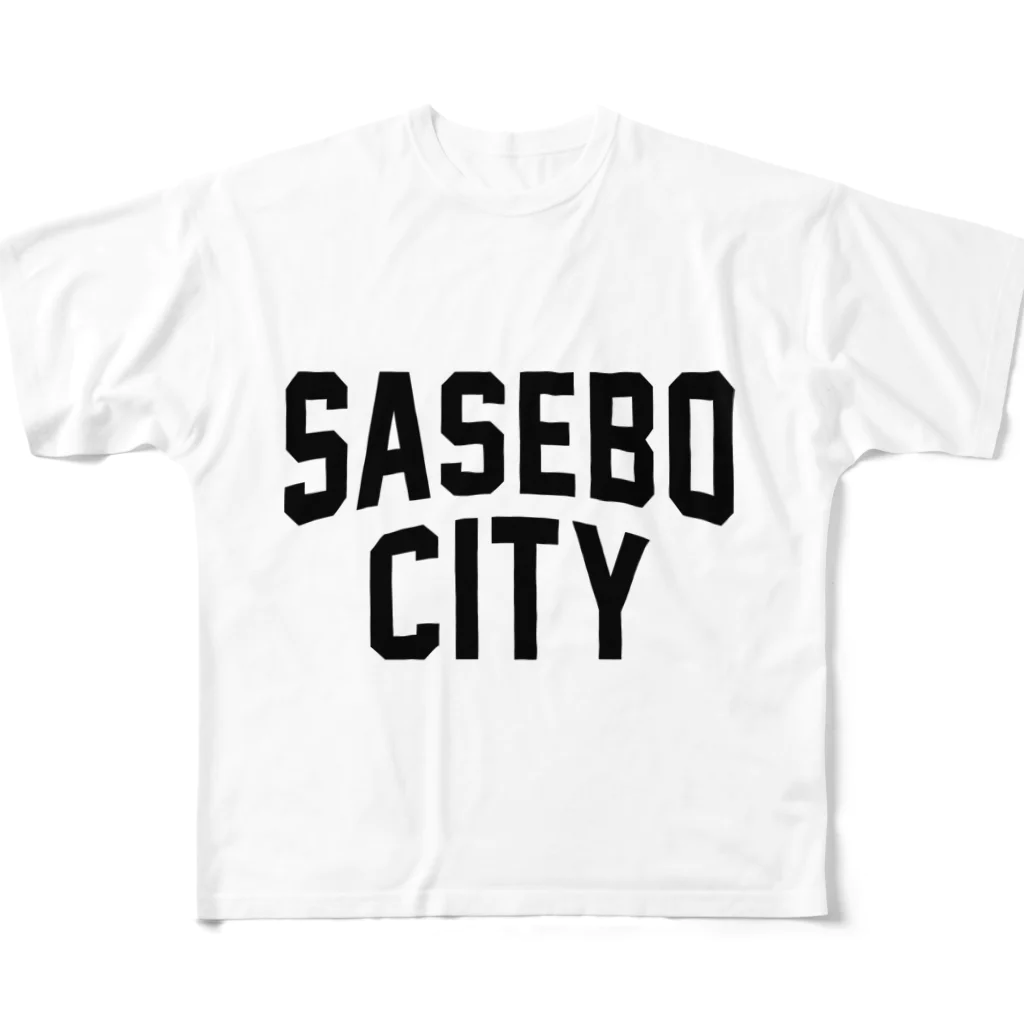 JIMOTO Wear Local Japanの佐世保市 SASEBO CITY フルグラフィックTシャツ