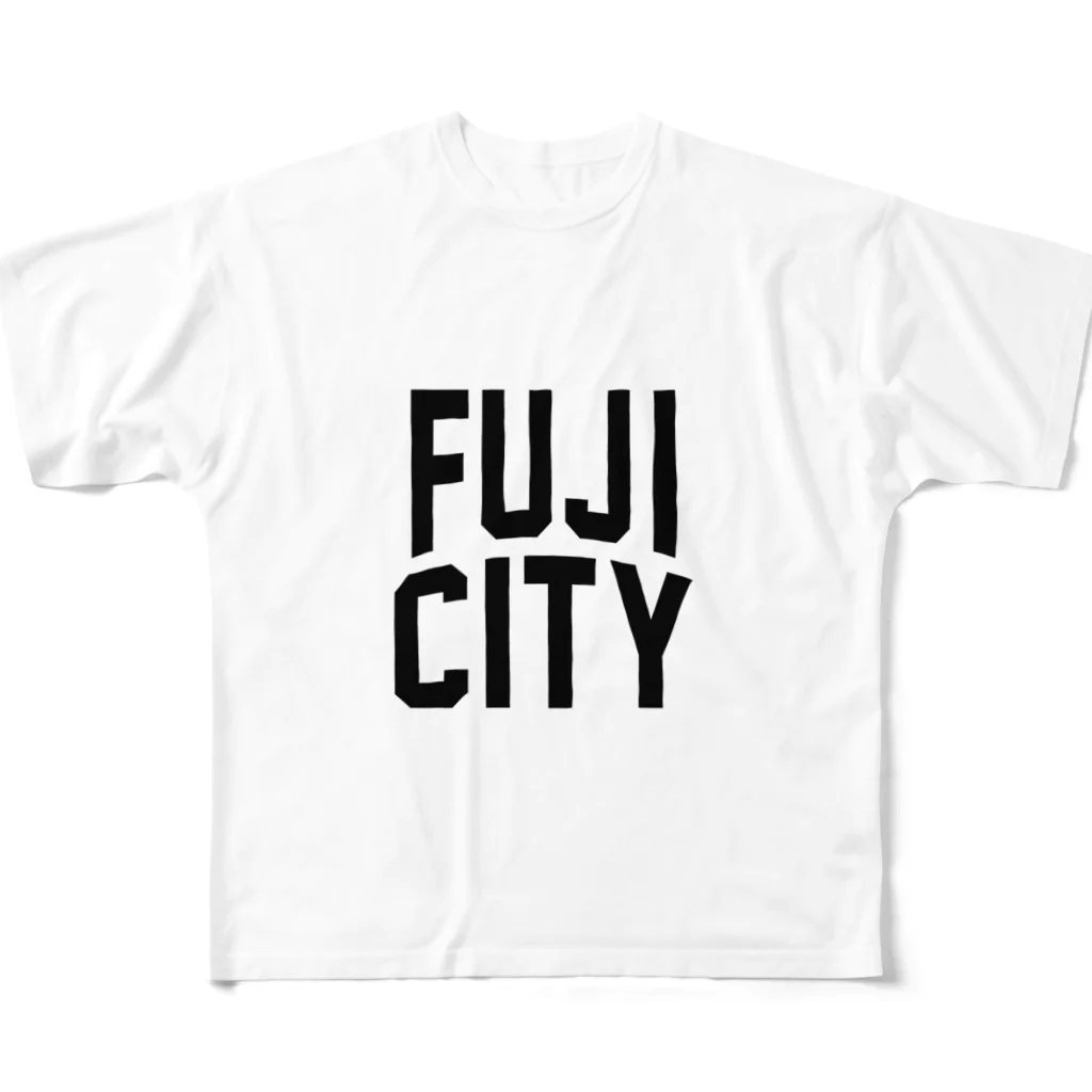 JIMOTO Wear Local Japanの富士市 FUJI CITY フルグラフィックTシャツ