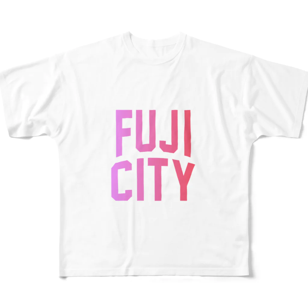 JIMOTOE Wear Local Japanの富士市 FUJI CITY フルグラフィックTシャツ