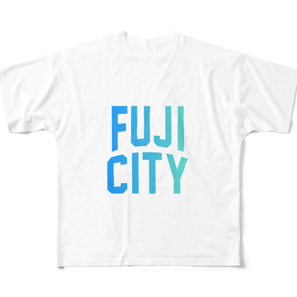 JIMOTO Wear Local Japanの富士市 FUJI CITY フルグラフィックTシャツ