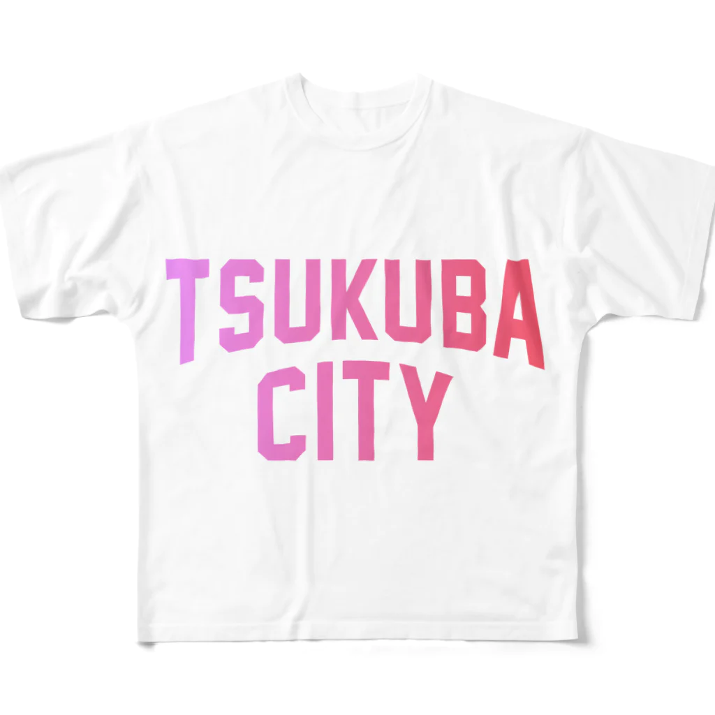 JIMOTO Wear Local Japanのつくば市 TSUKUBA CITY フルグラフィックTシャツ