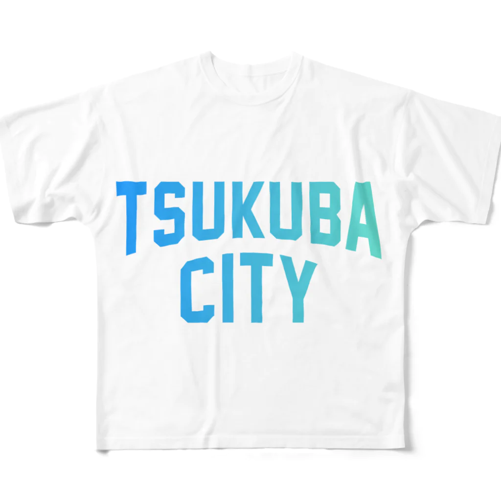 JIMOTO Wear Local Japanのつくば市 TSUKUBA CITY フルグラフィックTシャツ