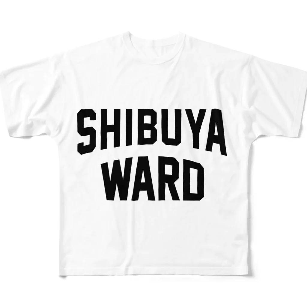 JIMOTO Wear Local Japanの渋谷区 SHIBUYA WARD フルグラフィックTシャツ