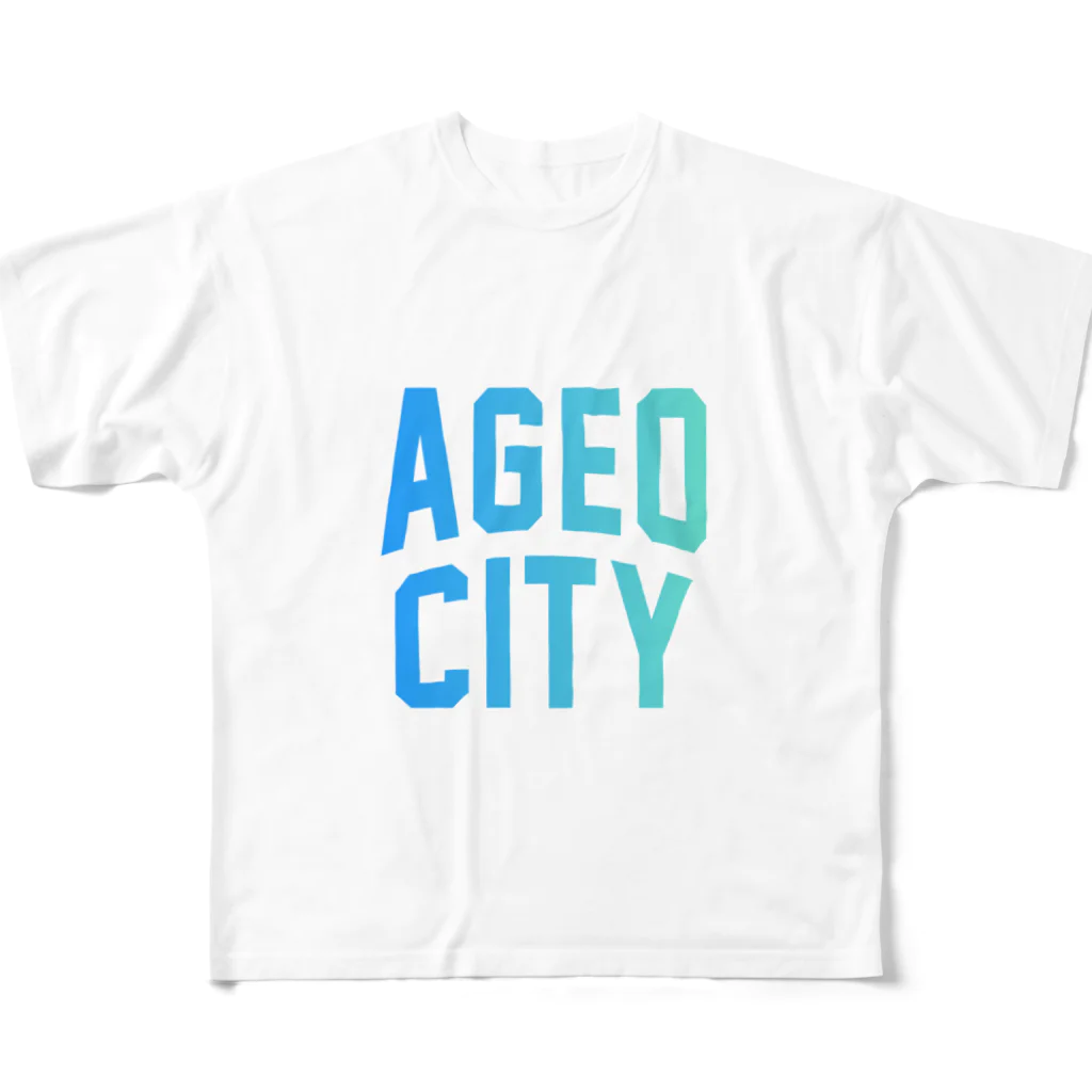 JIMOTOE Wear Local Japanの上尾市 AGEO CITY All-Over Print T-Shirt