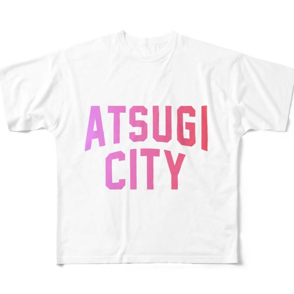 JIMOTO Wear Local Japanの厚木市 ATSUGI CITY All-Over Print T-Shirt