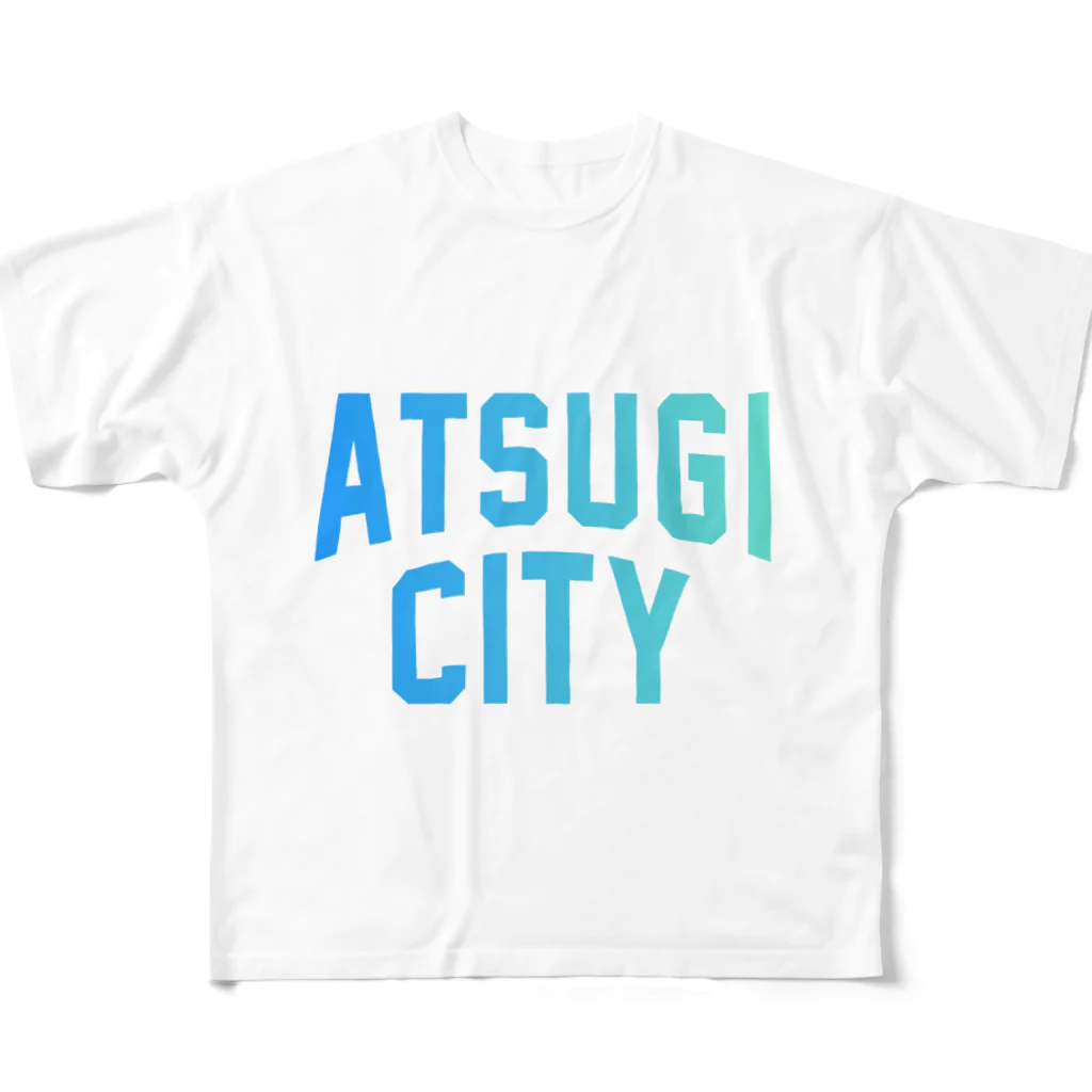 JIMOTOE Wear Local Japanの厚木市 ATSUGI CITY フルグラフィックTシャツ