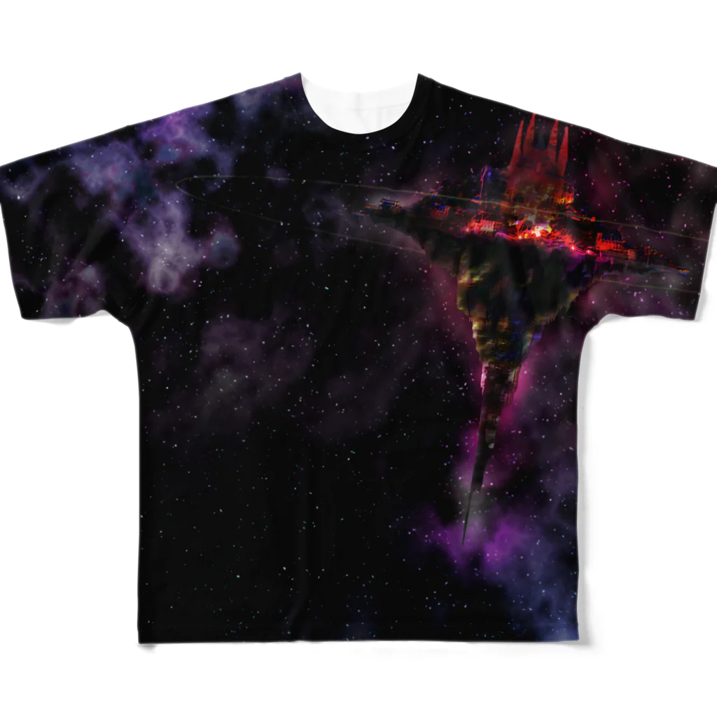 SPACE-NINJAのダーク・パンデモニウム フルグラフィックTシャツ