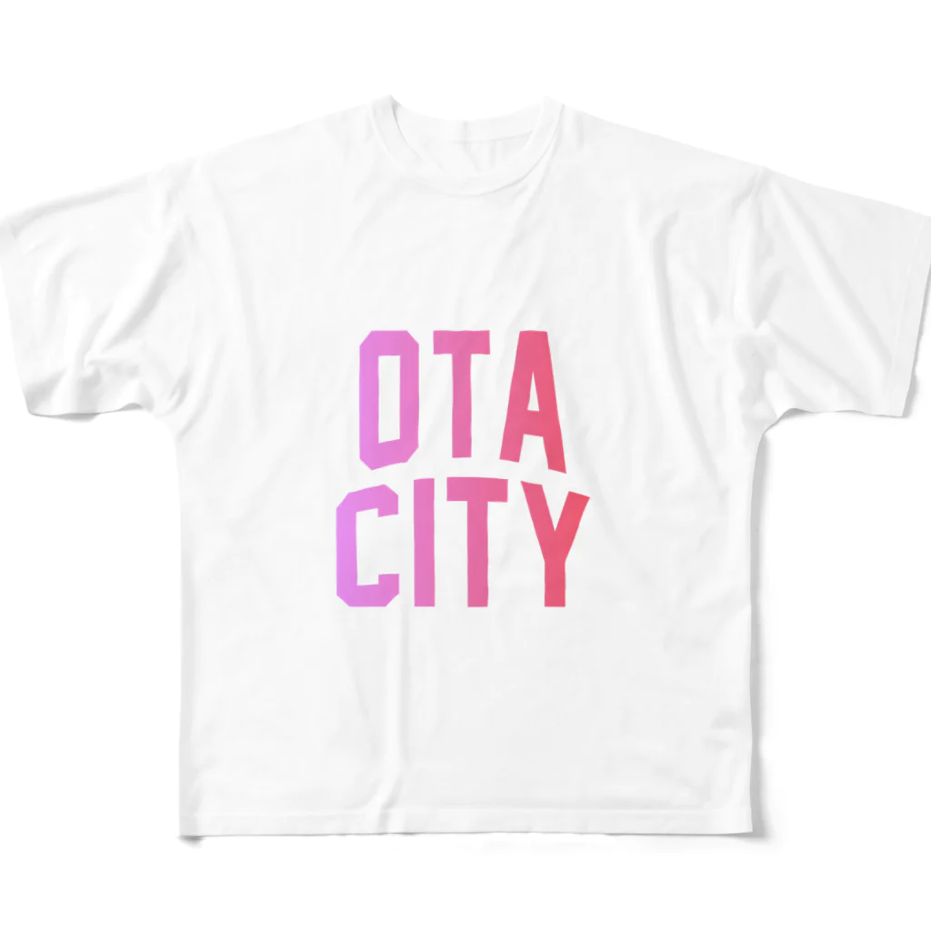 JIMOTOE Wear Local Japanの太田市 OTA CITY All-Over Print T-Shirt