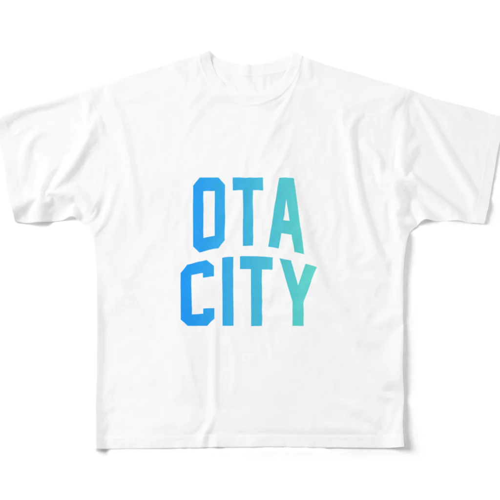 JIMOTO Wear Local Japanの太田市 OTA CITY フルグラフィックTシャツ