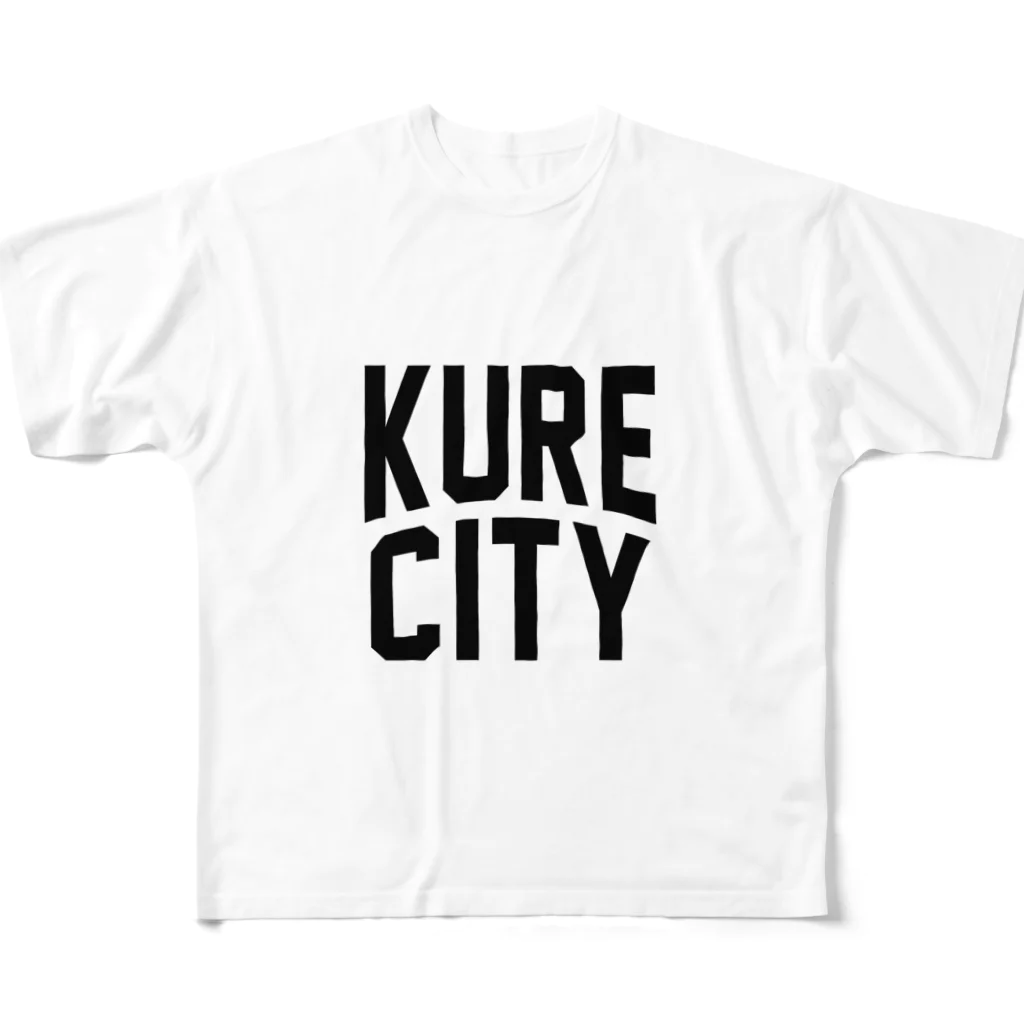 JIMOTO Wear Local Japanの呉市 KURE CITY フルグラフィックTシャツ