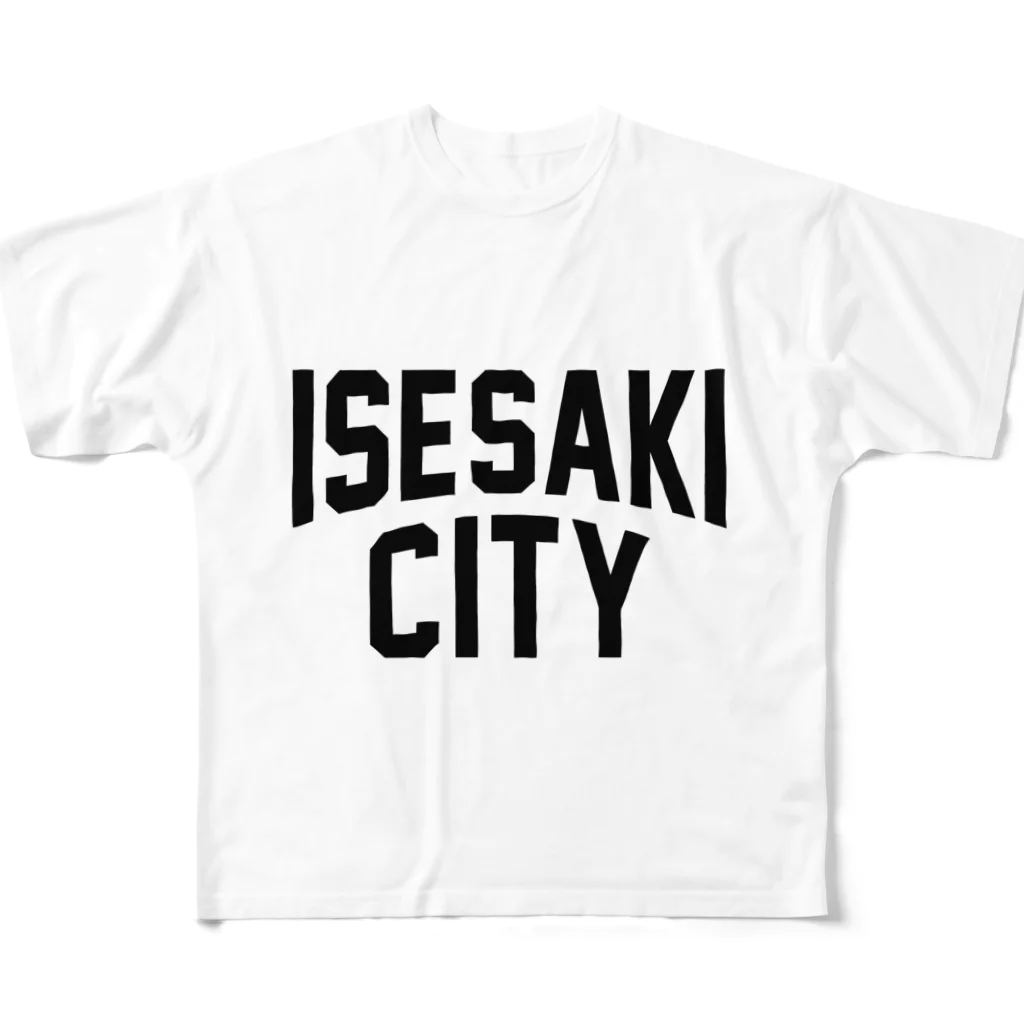 JIMOTOE Wear Local Japanの伊勢崎市 ISESAKI CITY フルグラフィックTシャツ