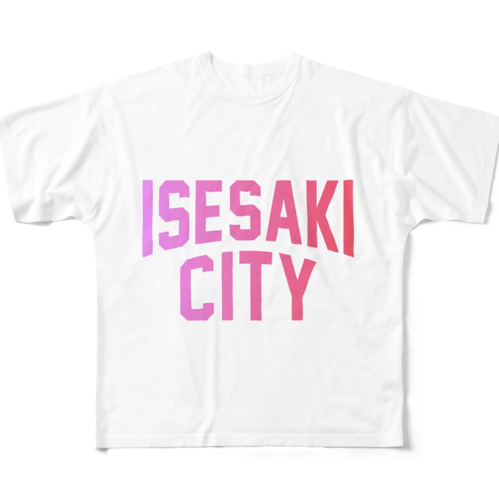 JIMOTO Wear Local Japanの伊勢崎市 ISESAKI CITY All-Over Print T-Shirt
