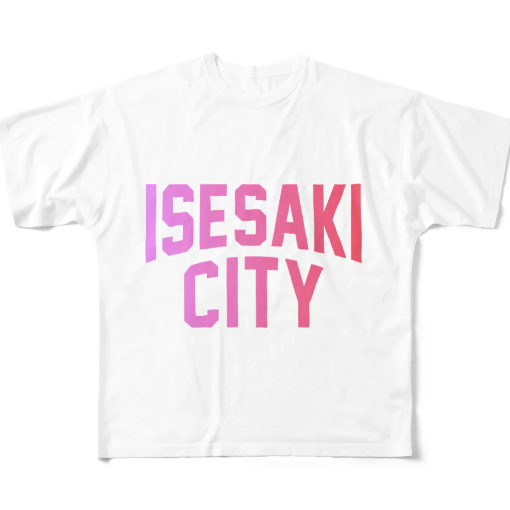 JIMOTOE Wear Local Japanの伊勢崎市 ISESAKI CITY フルグラフィックTシャツ