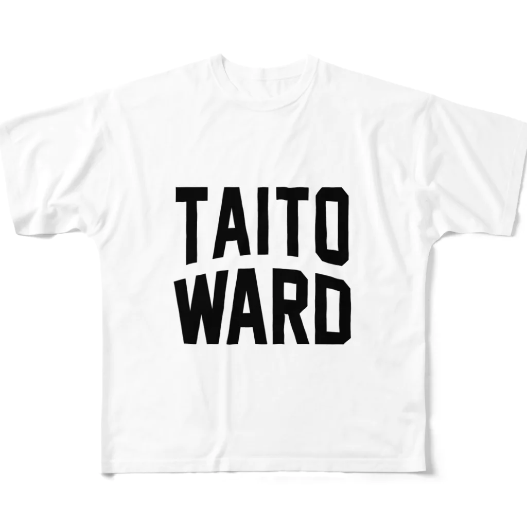 JIMOTO Wear Local Japanの台東区 TAITO WARD フルグラフィックTシャツ
