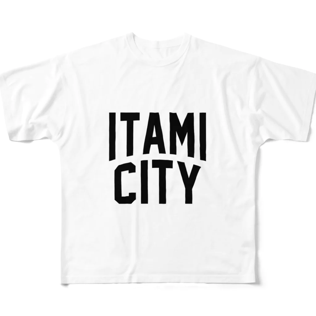 JIMOTO Wear Local Japanの伊丹市 ITAMI CITY フルグラフィックTシャツ