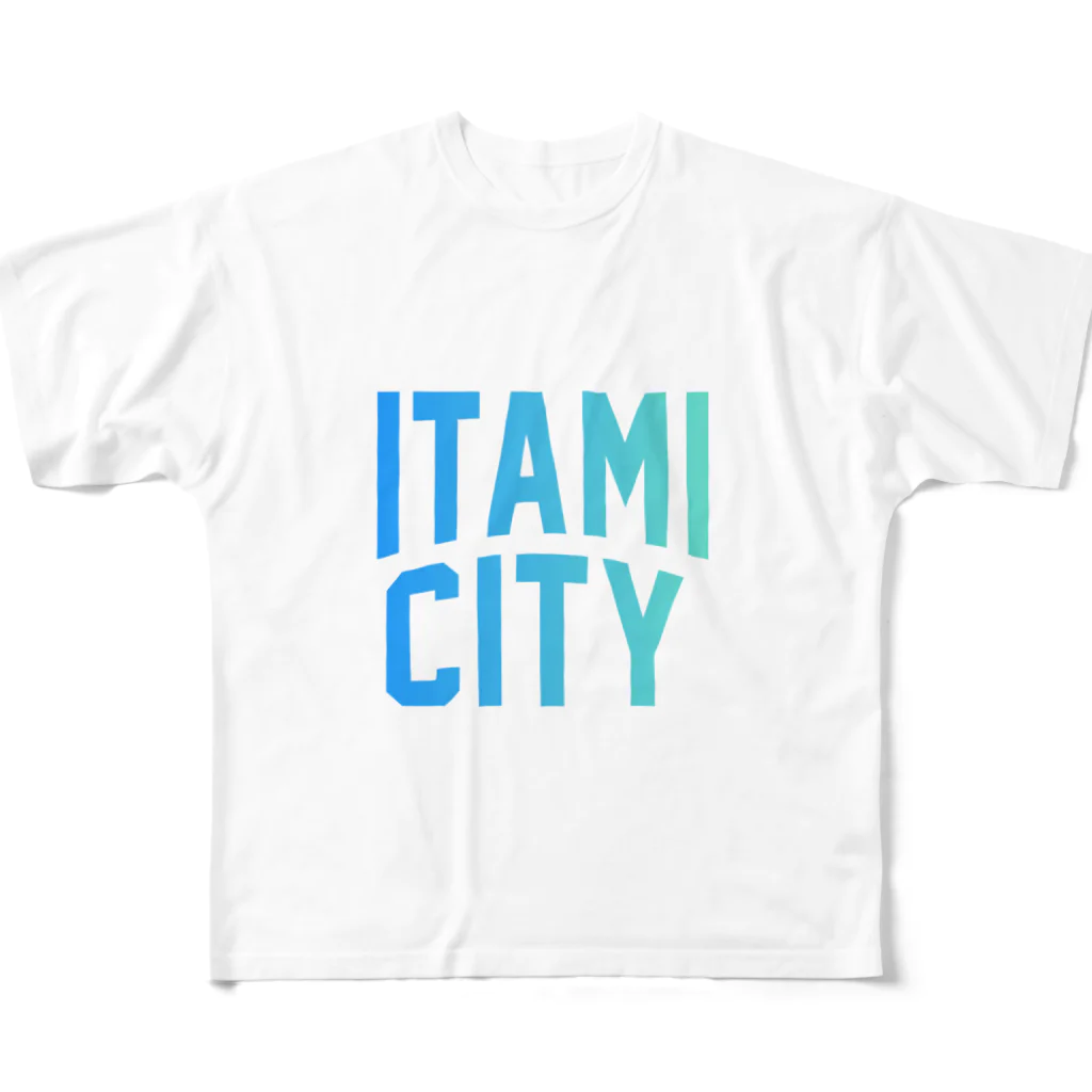 JIMOTO Wear Local Japanの伊丹市 ITAMI CITY フルグラフィックTシャツ