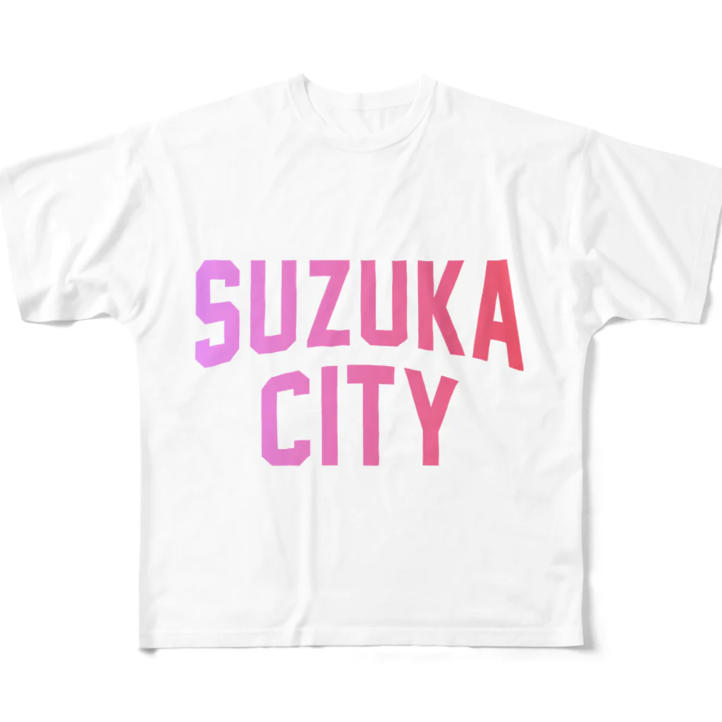 JIMOTO Wear Local Japanの鈴鹿市 SUZUKA CITY フルグラフィックTシャツ