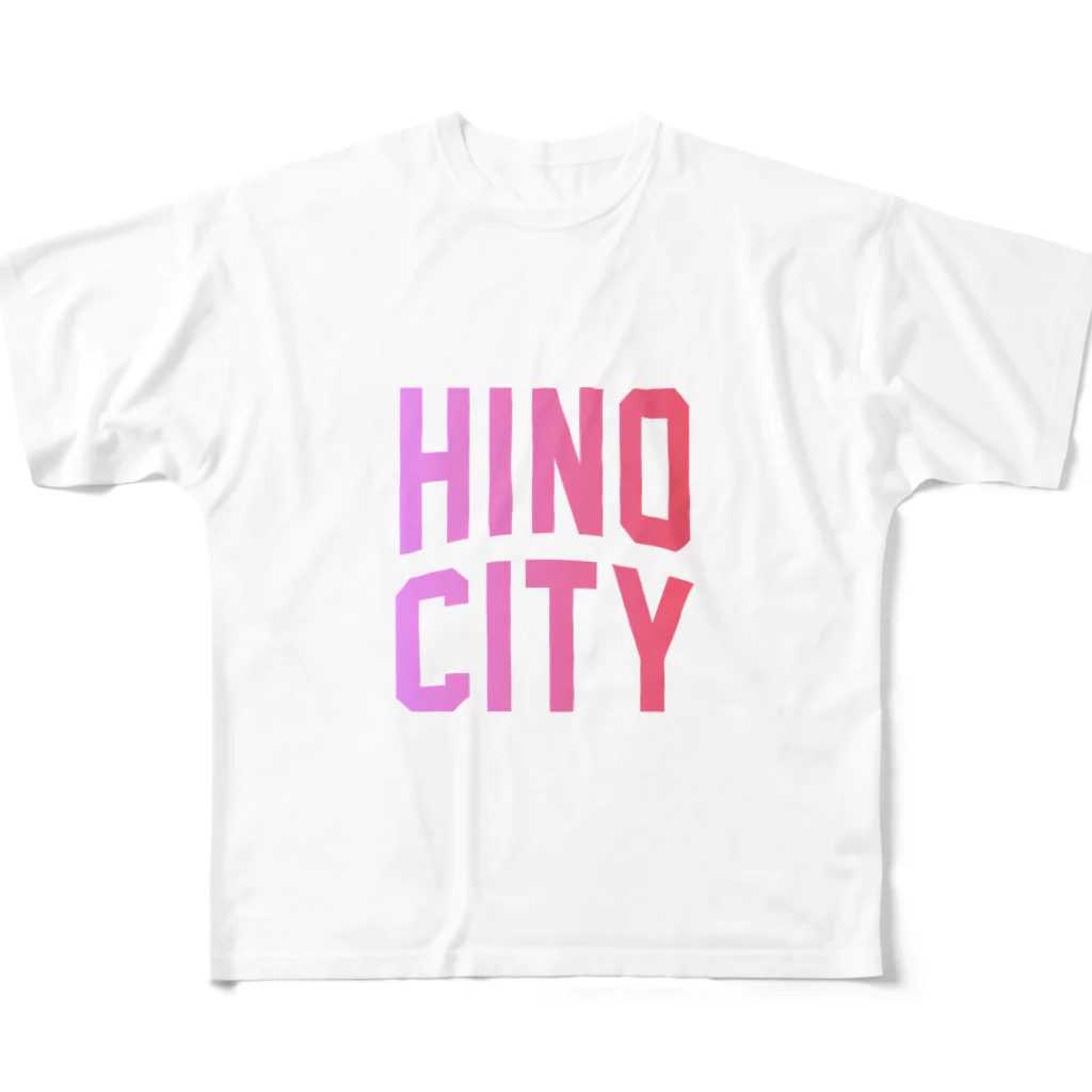 JIMOTO Wear Local Japanの日野市 HINO CITY フルグラフィックTシャツ