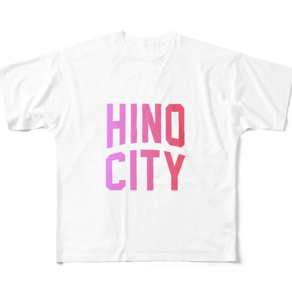 JIMOTOE Wear Local Japanの日野市 HINO CITY All-Over Print T-Shirt