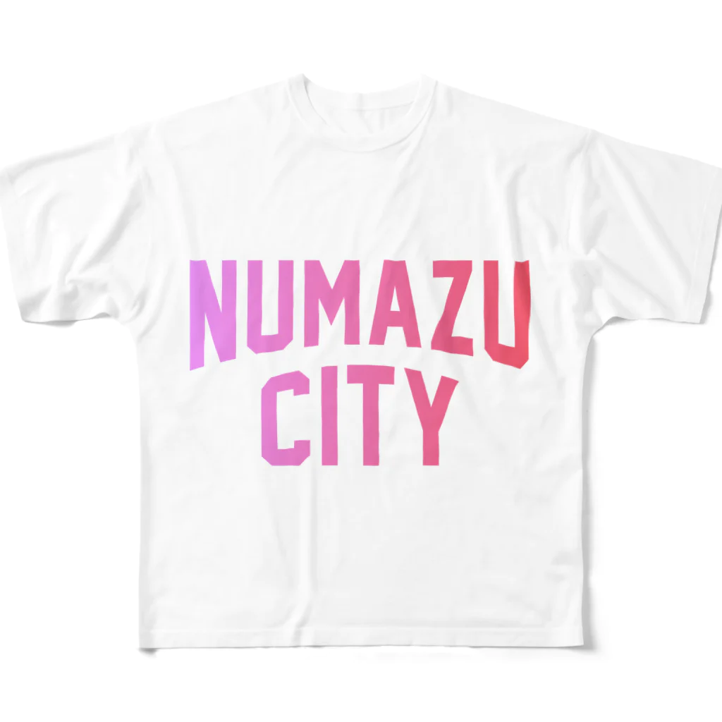 JIMOTOE Wear Local Japanの沼津市 NUMAZU CITY フルグラフィックTシャツ