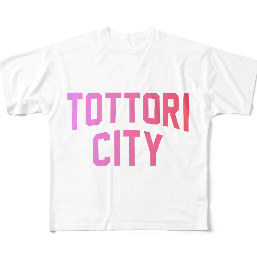 JIMOTO Wear Local Japanの鳥取市 TOTTORI CITY All-Over Print T-Shirt