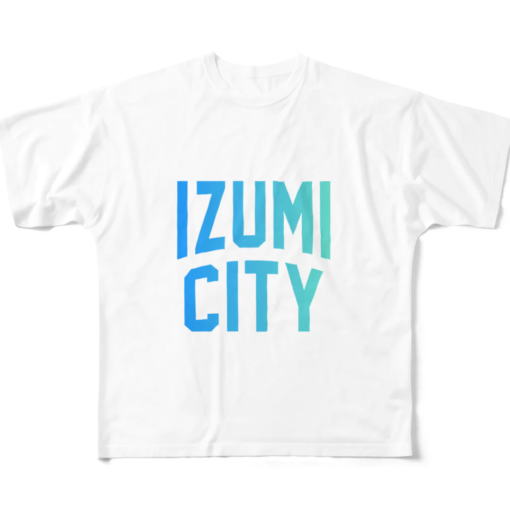 JIMOTOE Wear Local Japanの和泉市 IZUMI CITY All-Over Print T-Shirt